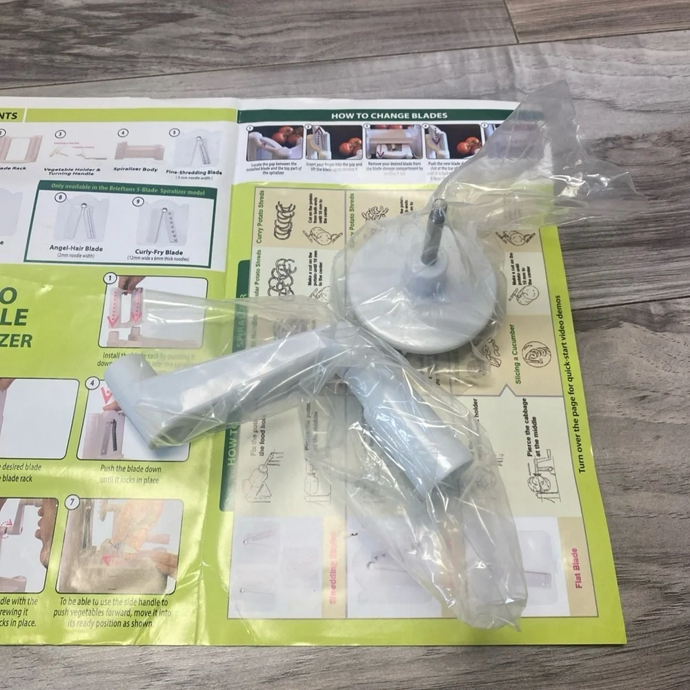 Brieftons 5-Blade Spiralizer Brand New in Box Carb Paleo Gluten-Free Meals